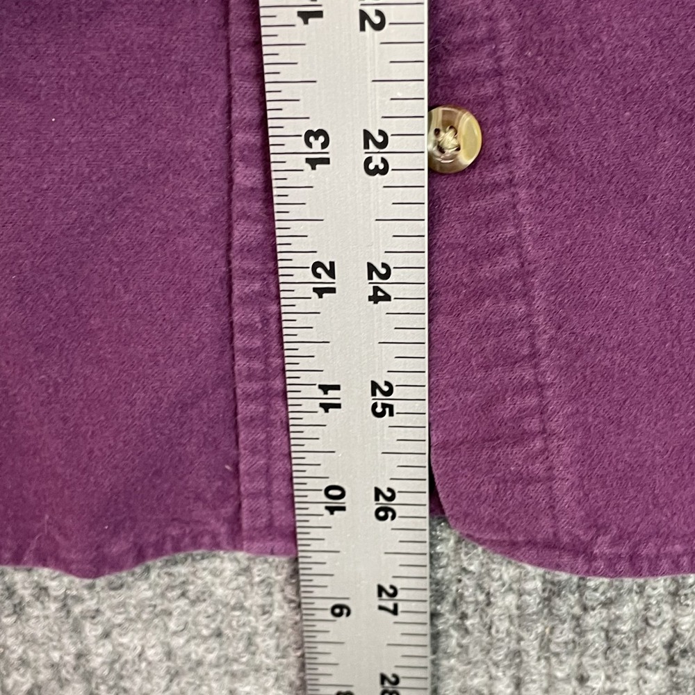 Vintage 90s L.L.Bean Chamois Shirt Womens 2X Long Sleeve Button Up Corpore Retro - Picture 3 of 7